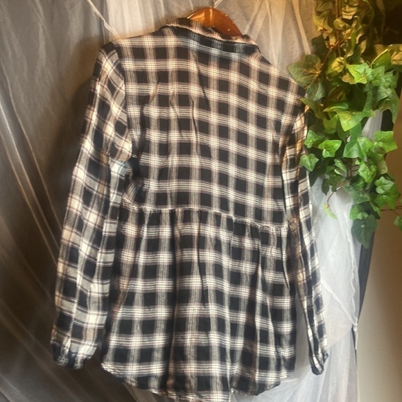 Aeropostale Black Checked Flannel Shirt​ - Picture 7 of 8
